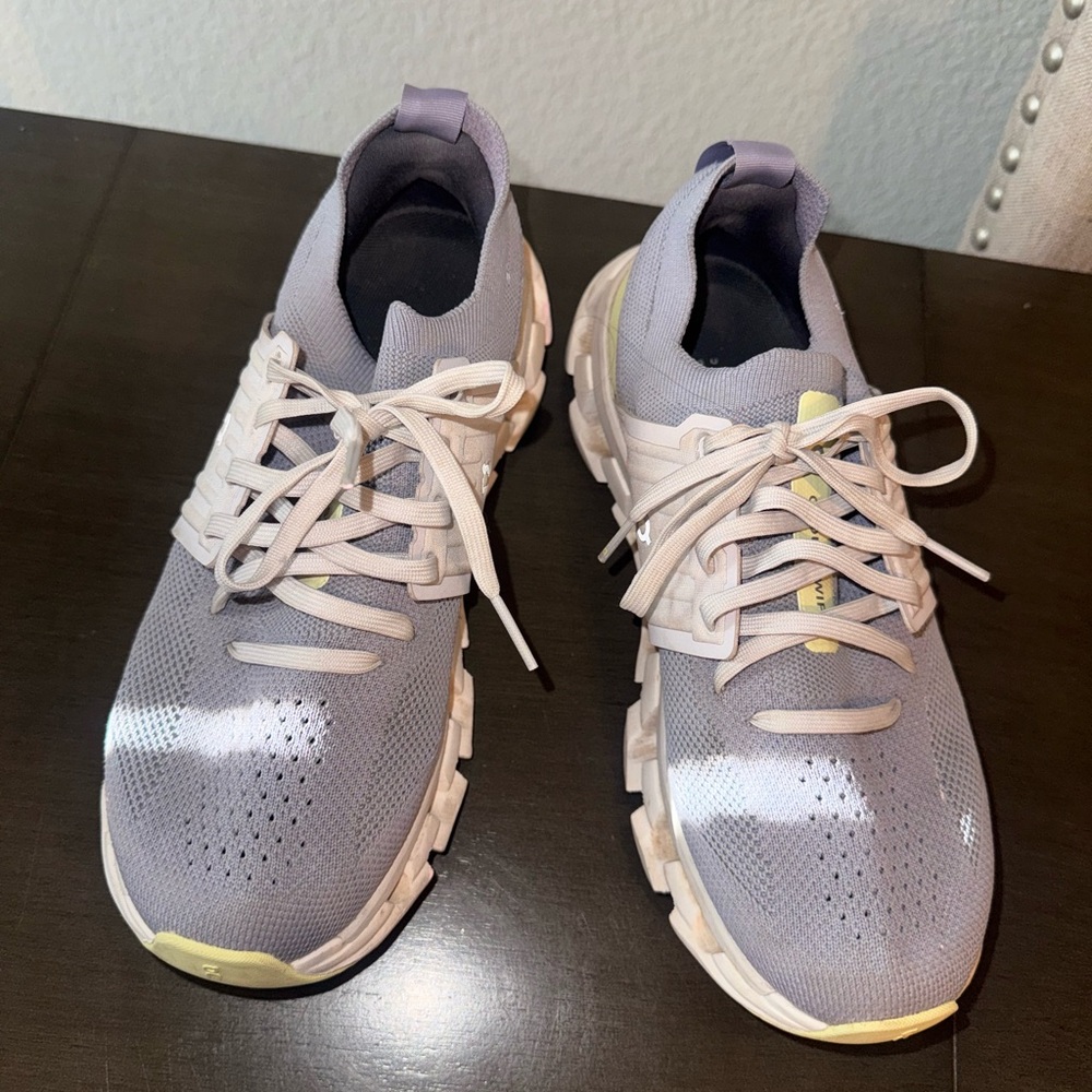 On Women's Gray Sneakers - Picture 2 of 5